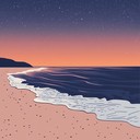 an inspiring lofi track blending ocean sounds and beats