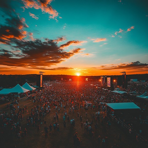 Experience an uplifting journey through a fusion of different cultural rhythms and melodies, creating a euphoric atmosphere. Featuring eclectic sounds, ranging from tribal percussion to vibrant synths, it's designed to capture the essence of a sunset festival.