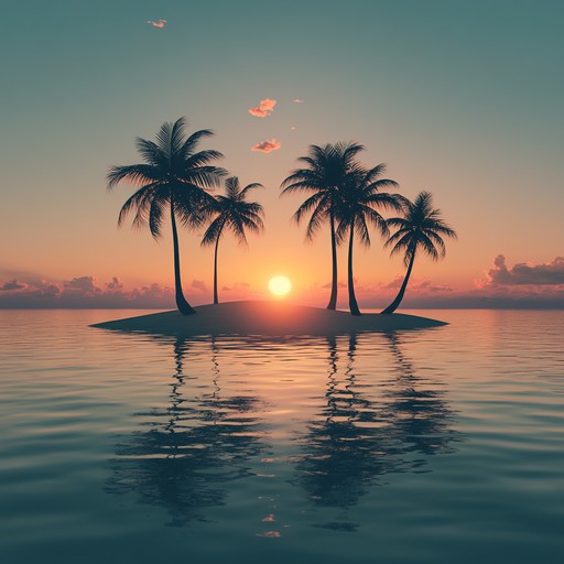 Immerse in the gentle flow of tropical island melodies, capturing the soft sway of palm trees and the calming sound of waves lapping against the shore. A soothing journey through an exotic paradise.