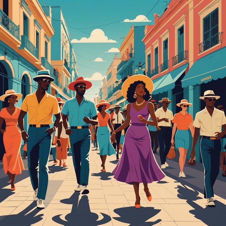 This track embodies the fiery soul of latin america, blending traditional percussion instruments with modern sensibilities to create a piece that is both timelessly captivating and refreshingly new. The song leverages the vibrant energy of latin jazz to evoke imagery of festive streets and passionate dances.