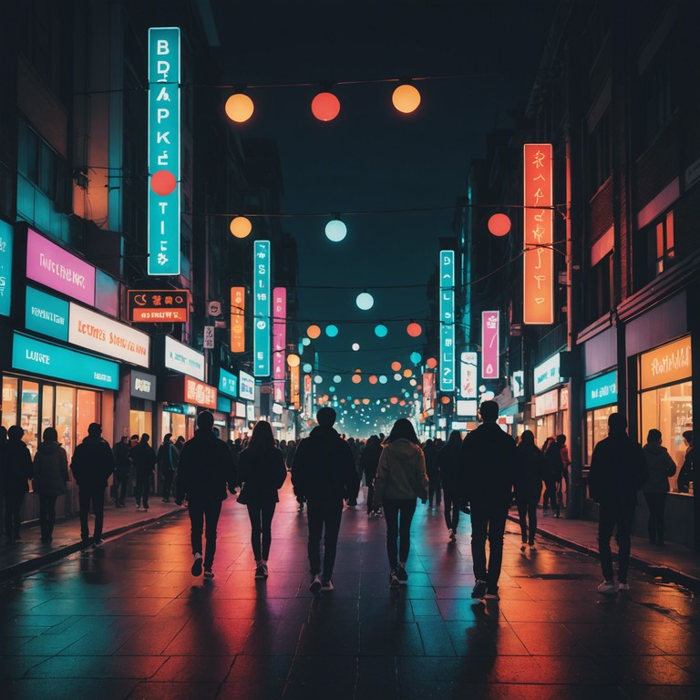 An uptempo rnb track designed to capture the essence of night cityscapes and the vibrant life within. This composition uses a mix of catchy rhythms and mellifluous melodies on the electric bass, providing a sense of joy and exhilaration which perfectly suits any evening gathering or a night out on the town.