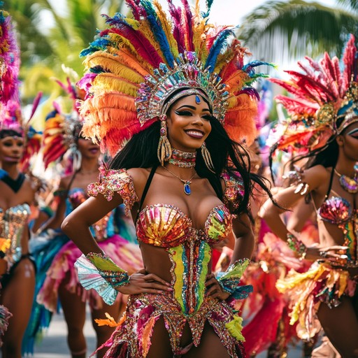 A refined carnival track fusing the elegance of tango with the vibrant rhythms of samba, creating a joyful and festive ambiance