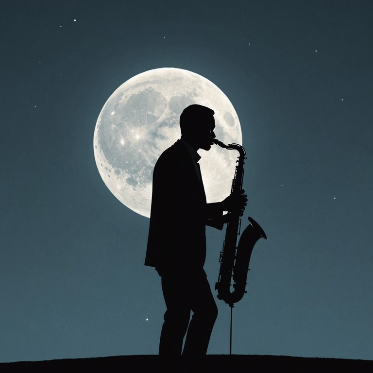 Picture an enchanting night where soft jazz melodies float through the air, embracing the listener with its soul touching whispers under a clear moonlit sky.