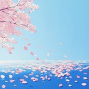 a gentle melody reflecting serene cherry blossoms in spring.