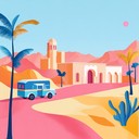 intriguing melodies of a desert caravan's vibrant passage