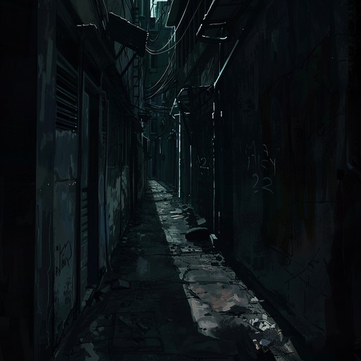 An instrumental piece designed to evoke tension and intrigue, featuring a phonk beat laced with eerie synth melodies and unsettling sound effects. The track carries the listener through a dark alleyway chase, with heavy bass lines and minimal percussion creating a sense of urgency and danger.