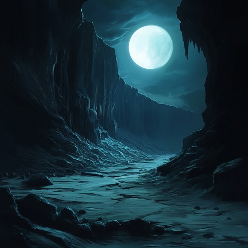 Experience an ethereal journey through shadowy soundscapes with delicate synthesized whispers that evoke the sensation of exploring ancient, moonlit caverns filled with mystery and long forgotten secrets