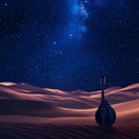 cosmic oud melody blending space with middle eastern sands