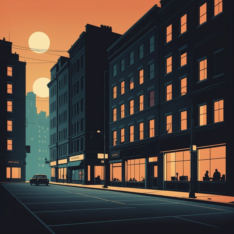 Imagine strolling through dusky city streets as soulful saxophone melodies dance with the jazzy undercurrents of unrest and contemplation. This track is a musical exploration of twilight reflections, where each note mirrors an echo of one's inner dialogues amid the sprawling urban backdrop. Imagine strolling through dusky city streets as soulful saxophone melodies dance with the jazzy undercurrents of unrest and contemplation. This track is a musical exploration of twilight reflections, where each note mirrors an echo of one's inner dialogues amid the sprawling urban backdrop.