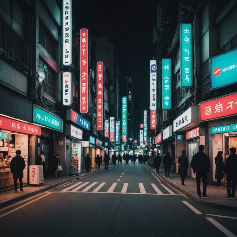 This instrumental track fuses traditional korean instruments with modern beats to encapsulate the raw energy and emotion of a frenetic street scene in seoul. The pervasive rhythm ebbs and flows, mimicking the chaos and intensity of a city that refuses to be tamed, featuring dynamic shifts and a fiery ensemble.