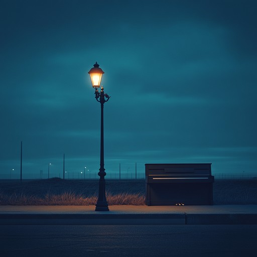 A soft, yet poignant piano composition filled with emotions. It paints a picture of an isolated evening on broadway, where the silent streetlamp listens to the sorrow in every note.