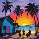 cheerful instrumental calypso tune evoking whimsical beach scenes