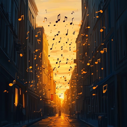 An uplifting instrumental blending expressive jazz saxophone over mellow house rhythms, evoking warm feelings as the sun sets over the urban landscape