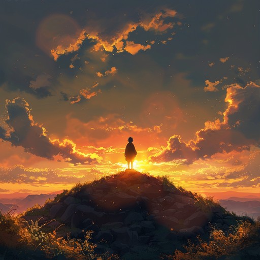 A touching and uplifting instrumental piece that captures the essence of hope and resilience often portrayed in anime. Gentle and delicate piano melodies intertwine with lush strings, creating a dream like atmosphere that evolves into a powerful crescendo, instilling a sense of optimism and determination. Ideal for emotional moments, reflecting on past memories, or envisioning a brighter future.