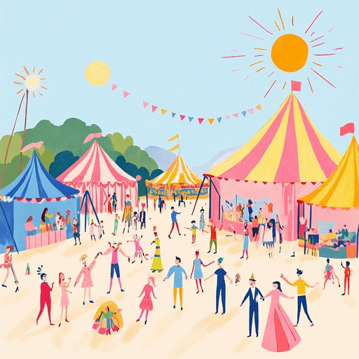 A lively and whimsical capriccio that captures the exuberance of a summer carnival. Imagine vibrant melodies, dynamic rhythms, and playful interludes that evoke images of colorful parades, spirited dances, and carefree laughter under a sunny sky.