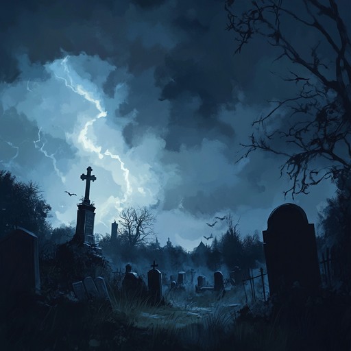 This instrumental creates a deep gothic atmosphere, combining organ and orchestral elements to evoke shadows and suspense, reminiscent of a stormy midnight. Layers of haunting melodies interwoven with intense beats define its unique soundscape, offering a thrilling auditory experience.