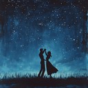 a tranquil waltz reflecting the beauty of starlit skies