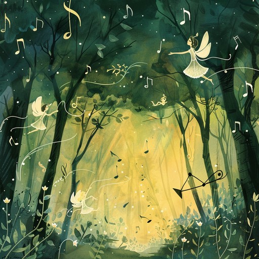 A euphoric instrumental journey through a whimsical woodland, featuring joyful, intricate melodies blended with natural sounds of birds and rustling leaves, capturing the essence of freedom and magic.