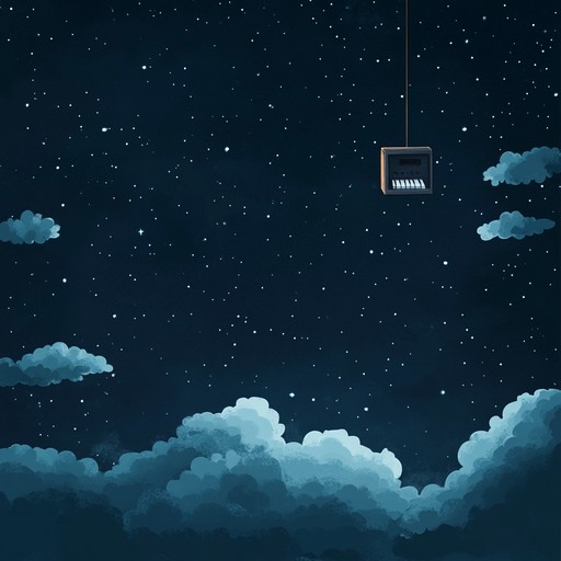 An instrumental nursery rhyme featuring a delicate music box melody that gently soothes and lulls listeners into a peaceful sleep, evoking images of floating among clouds under a starlit sky.