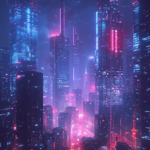 Dive into a futuristic cityscape illuminated by neon lights. Feel the cool, relaxed ambiance of synthesized sounds gently washing over you like a soothing digital breeze. This track blends calming elements with a sleek, cyberpunk aesthetic, creating a unique, yet deeply calming piece perfect for late night relaxation or introspective moments.