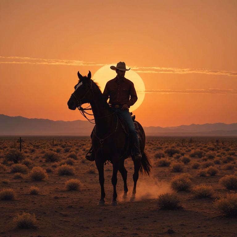 In this track, the distinct twang of a steel guitar meets the sultry rhythms of rumba, creating a fusion where country roads meet havana nights. The melody evokes the picture of a lone cowboy dancing away under a vivid sunset, reflecting a confluence of cultures in musical harmony