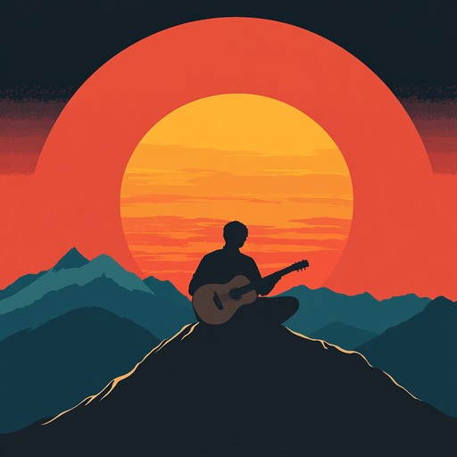 An introspective instrumental track evoking a serene mountain twilight. Gentle acoustic guitar plucking leads the listener through reflective soundscapes, enhanced by soft ambient backgrounds. Perfect for a moment of quietude and inner peace.