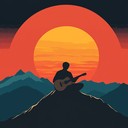 soft, contemplative, serene ambiance with melodic acoustic guitar.