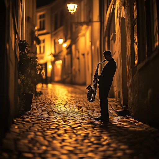 An evocative jazz piece capturing the melancholy of solitude, the saxophone weaves through quiet streets, expressing deep longing and unfulfilled desires.