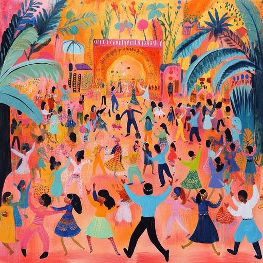 A joyous tapestry of bright and bouncy melodies, combining lively guitar riffs and playful percussion. Immerse in sunlit energy as vibrant harmonies evoke images of bustling carnival scenes and joyful summer moments. Perfect for lifting spirits and celebrating life