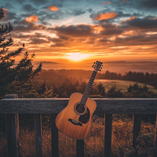 A soothing instrumental with slide guitar, reflecting calmness of wide open spaces at sunset.