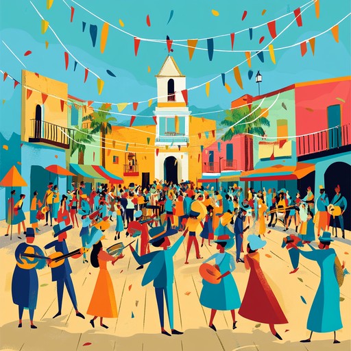 An instrumental latin jazz piece featuring vibrant rhythms, rich brass sections, and exhilarating solos that evoke a feeling of celebration and triumph. The music transports the listener to a lively fiesta, filling the air with contagious energy and jubilance.