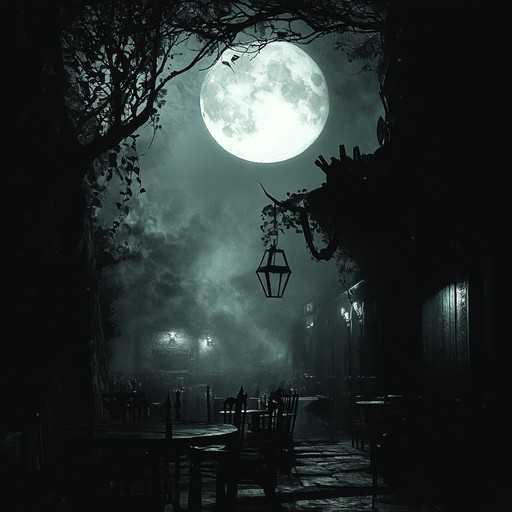 Step into an eerie, moonlit cabaret hidden in the shadows of a gothic city. This instrumental track features haunting piano melodies entwined with sinister undertones and surreal orchestrations. Gradually building in intensity, the music transports listeners to an enchanting yet unsettling masquerade ball filled with supernatural elements and rich theatrical influences.