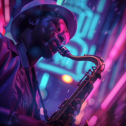 Feel the pulse of the city's neon glow as contemporary electronic elements blend seamlessly with 90s uk jack swing. Saxophone melodies cut through rhythmic beats, creating a vibrant, energetic soundscape that's perfect for capturing the essence of urban nightlife.