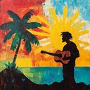 an uplifting reggae instrumental radiating blissful caribbean sunshine vibes.