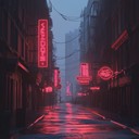 a gentle cyberpunk instrumental blending ambient and synth melodies