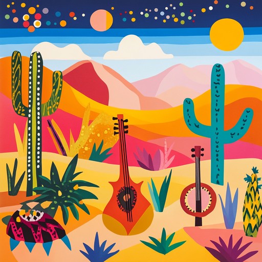 This instrumental piece merges funky rhythms with traditional desert instruments, crafting an energetic and exotic soundscape that evokes adventurous journeys across sun soaked dunes.