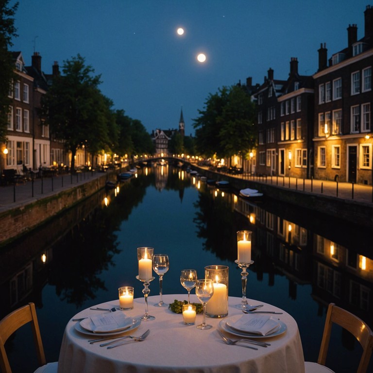 On a perfect night in venice, where love is etched in every melody serenaded under the moonlit sky, the piano tunes into the hearts of lovers as if whispering the secrets of ages, connecting souls with the tender touch of musical tranquility