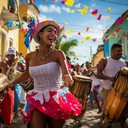 an energetic afro cuban instrumental igniting a joyous dance celebration.