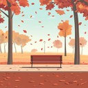 gentle acoustic melody evoking autumn's wistful charm