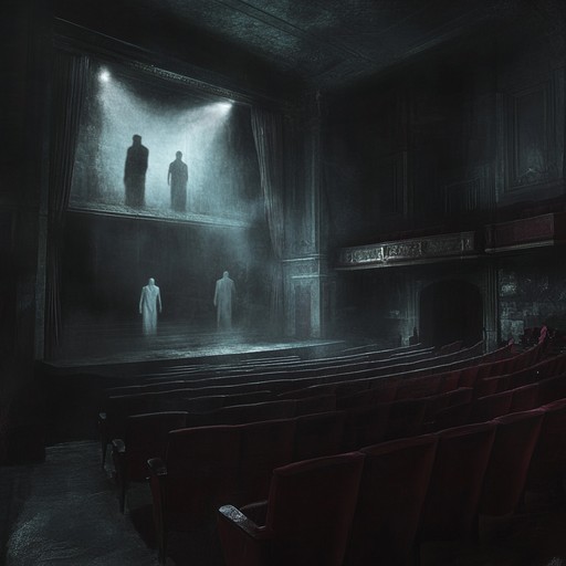 An ethereal waltz that transports listeners to an abandoned theatre haunted by the memories of past performances. The melody glides gracefully with a chilling, spectral presence, as if the ghosts of broadway are dancing through the deserted aisles, whispering stories of their glory days