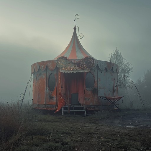 This haunting calliope tune evokes the feeling of an abandoned circus, with creepy, dissonant notes echoing through the empty fairgrounds. The melody is played in a minor key, creating a sense of unease and mystery. The song slowly builds in intensity, with the calliope's distinct sound becoming more distorted and nightmarish as it progresses