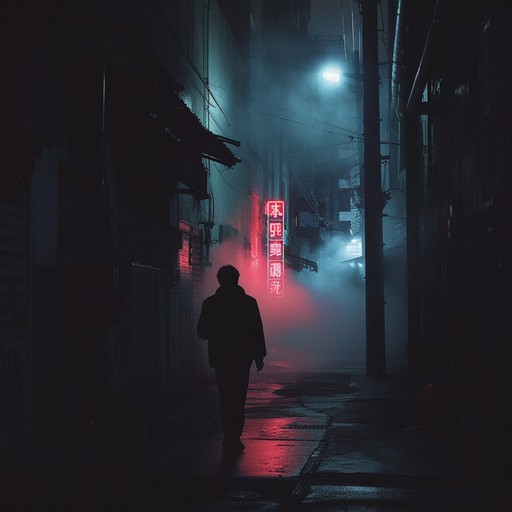 Wander through a cloudy night where the city's secrets are locked in every shadow. Neon reflections create an eerie, mysterious ambiance, while a saxophone leads you deeper into hidden alleys and untold stories.