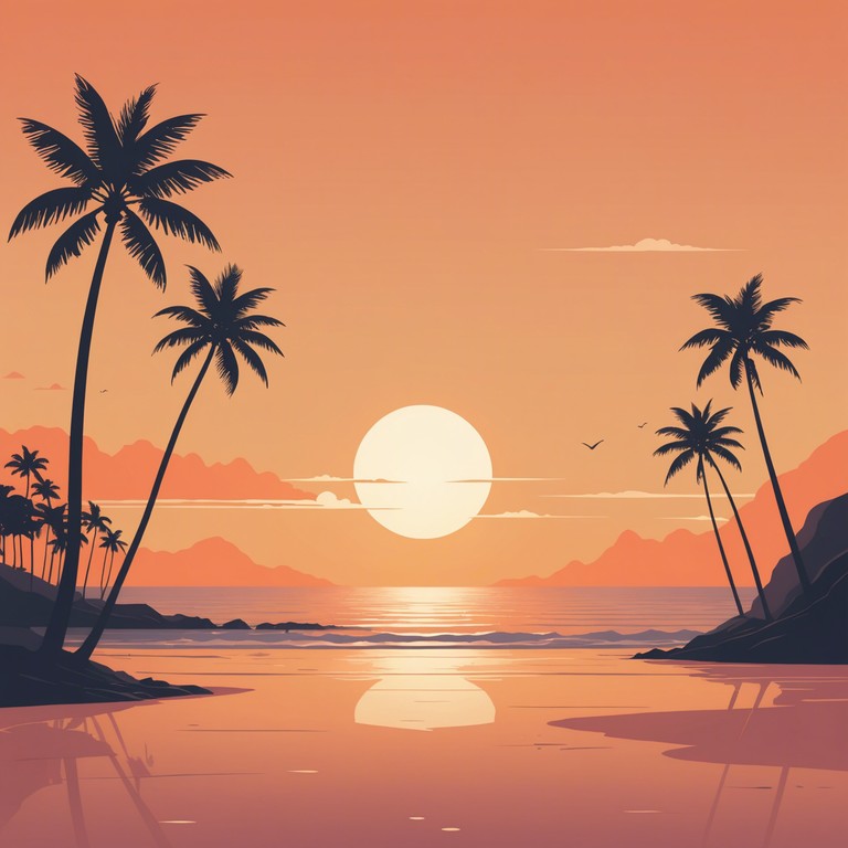 Imagine setting sun on a beach with waves gently crashing as smooth, relaxed reggae rhythms provide a soothing backdrop. This track encapsulates the essence of a serene beach evening tuned to the calm and colorful vibrations of reggae music.