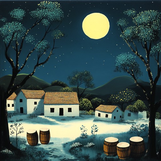 A gentle blend of african percussions and soft melodies, creating an enchanting and serene sonic landscape. Ideal for moments of introspection and calm, the song weaves rhythms that resonate with the soul. Imagine a moonlit night in an african village, where the calm winds whisper through the trees and the distant drums tell stories of timeless traditions.