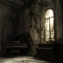 haunting ballad with eerie piano and minimal strings.