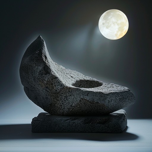 Imagine a tranquil night where the moon's soft light casts long, enchanting shadows over intricately carved stone. The music feels fluid and seamless, bringing together smooth, jazzy undertones with exotic and rare instrumental layers. The interplay of rhythm and melody is captivating, leaving a lingering air of mystery and elegance. Ideal for deep contemplation or a serene evening setting.