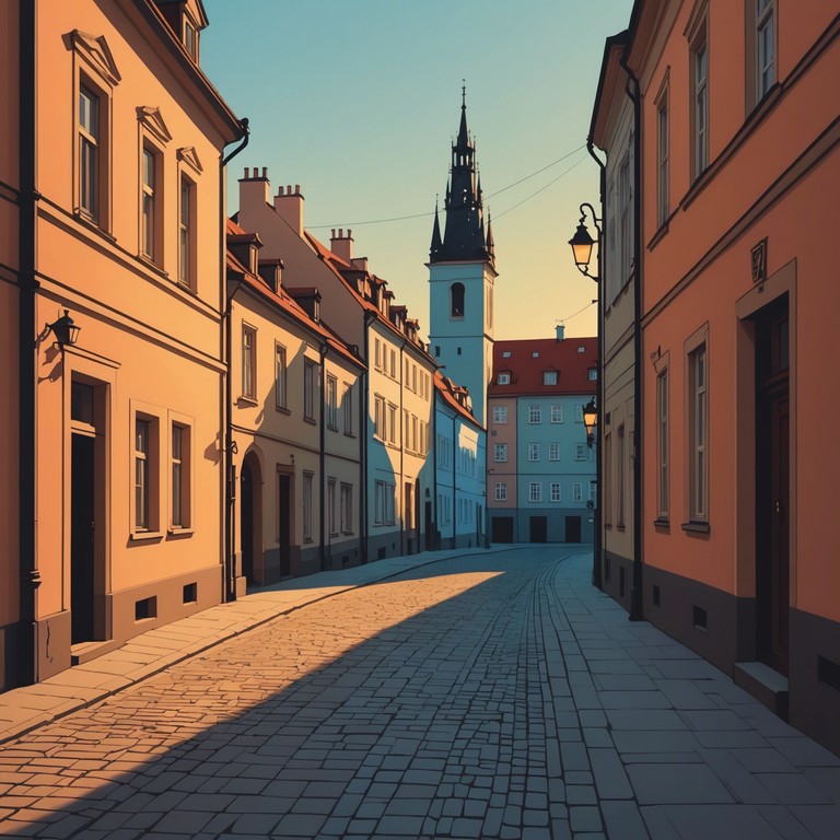 This composition intertwines traditional klezmer melodies with emotional depth, reflecting the historical beauty and poignant memories of prague. The music captures the essence of a nostalgic walk through ancient streets, filled with the spirit of generations past. An evocative piece that resonates with heart warming and melancholic feelings, perfect for reflective moments.