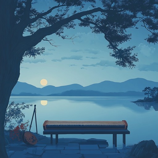 An instrumental composition melding the soothing tones of the koto with atmospheric sounds, evoking images of quiet landscapes and reflection.