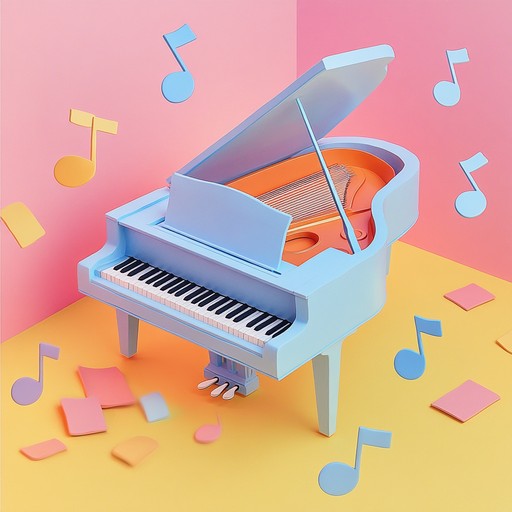 An uplifting instrumental that captures the essence of joy and playfulness through lively piano arrangements, leading listeners on a spirited journey full of light heartedness and delight.