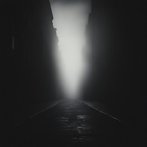 The sound of fear creeping through narrow, shadowy corridors. Harrowing strings create a heart pounding rhythm, sinister and foreboding atmosphere